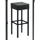 Mayer Barstuhl Sitzmöbel 1123 34 x 34 x 82 cm Stahl schwarz/anthrazit