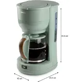 Domo Wood You, Filterkaffeemaschine, 1,25 l, Gemahlener Kaffee, 1000 W, Grün