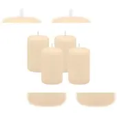 Kopschitz Kerzen 4er Set Stumpenkerzen/Adventskranzkerzen Vanilla Bisquit Ø 50 x 80 mm