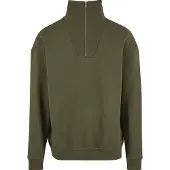 Urban Classics Cut&sew Halbreißverschluss-sweatshirt
