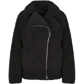 Urban Classics Ladies SHERPA Biker Winterjacke schwarz - L