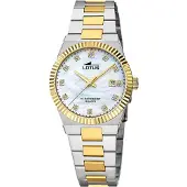 Lotus Damen Uhr Classic Elegant Edelstahl Armbanduhr silbergold UL18839/1