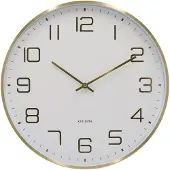 Karlsson - Wanduhr Elegance Glow - Weiß - Ø40cm