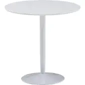 Wohnling Esstisch Rund 75x75x74 cm Kleiner Küchentisch Weiß Hochglanz Runder Esszimmertisch 2 Personen Moderner Frühstückstisch Küche Tisch Esszimmer