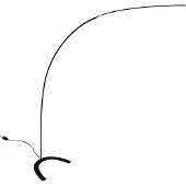 LINDBY LED-Stehleuchte Danua, schwarz, Metall, Höhe 200 cm
