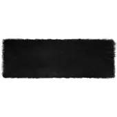 vidaXL Teppich aus Kunstschaffell TAFALLA Schwarz 80 x 250 cm