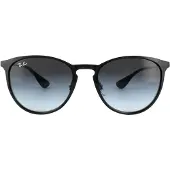 Ray-Ban RB 3539 ERIKA METAL Unisex-Sonnenbrille Vollrand Panto Metall-Gestell, schwarz