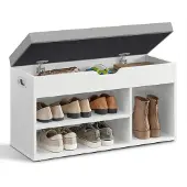 Hobby Hall Schuhbank mit 3 offenen Fächern wolkenweiß B34LHS030W01