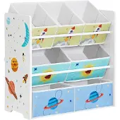 Songmics Kinderzimmer-Regal mit 7 Boxen GKR034W01