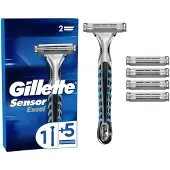 Gillette Sensor Excel Rasierer mit 5 Klingen