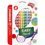 Stabilo Buntstifte - EasyColors - Rechts - 12 st. - Mehrfarbig - - One Size - Buntstiftsets