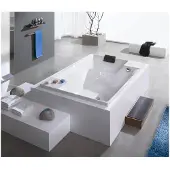Hoesch Whirlpool Santee 6652&Reviva II Power+Air weiß/verchromt/Motor mittig