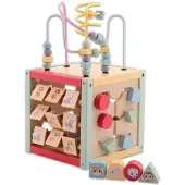 Jouéco junior-Eintopf 21 x 21 cm Holz orange/blau