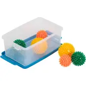 Betzold Igelbälle-Set, 6 Stück, Igelball für Sinnesförderung, Seniorenförderung, Box zur Aufbewahrung: Ja