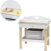 Vigatoys Viga Wickeltisch aus Holz, 2-in-1-Badewanne für Puppen