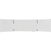 Legamaster Klapptafel UNITE PLUS, magnetisch, 5 Schreibflächen, B 2000/4000 x T 13,4 x H 1000 mm, emaillierter Keramikstahl, weiß