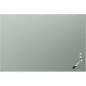 Legamaster Glasboard, mit 2 Magneten & 1 Glasboard Marker, B 1500 x T 4,4 x H 1000 mm, gehärtetes Sicherheitsglas, matt, sage green
