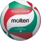 Molten V5M-ST SchoolTraineR Volleyball weiß grün rot Gr 5
