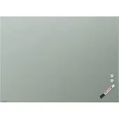 Legamaster Glasboard , mit 2 Magneten & 1 Glasboard Marker, B 1200 x T 4,4 x H 900 mm, gehärtetes Sicherheitsglas, matt, sage green