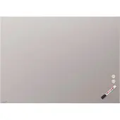 Legamaster Glasboard , mit 2 Magneten & 1 Glasboard Marker, B 1200 x T 4,4 x H 900 mm, gehärtetes Sicherheitsglas, matt, warm grey