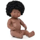 Miniland Afrikanische Babypuppe Mit Down-syndrom 38 Cm