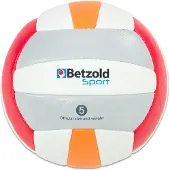 Betzold Beach-Volleyball aus Synthetik-Leder, Größe 5, Umfang 65-68 cm, 260-280 g, wetterfest, robust, formstabil