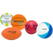 Betzold 5-teiliges Ball-Set: Fußball, Volleyball, Rugby, Handball, Basketball