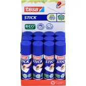 TESA ecoLogo Stick Klebestift, 20 g, Thekendisplay
