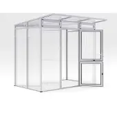 KGT , Aktionsangebot (inkl. 65 Euro Zubehör): Gewächshaus "Santini II small", pressblank, 3,5 m², 16 mm HKP