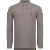 U.s. polo assn. . Herren Longsleeve Poloshirt aus Baumwoll-Elasthan