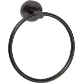 BRILLANTBAD BARK Handtuchring Messing Schwarz 55x170x195 mm für Bad & Küche >> zum Bohren