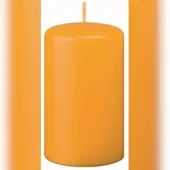 Kopschitz Kerzen Flachkopf-Stumpenkerzen Mais 80 x Ø 40 mm, 12 Stück
