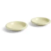 HAY Barro Schale, pistazie, Ø 20 cm, 2er-Set, Terrakotta - , Barro, Grün, Gips / Ton, Design