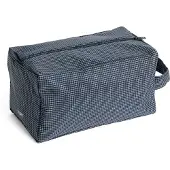 HAY Kulturbeutel Grid Wash Bag Medium Dark Blue