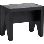HAY Manolito Hocker, Kiefernholz schwarz, 30 x 20 x 25 cm - , Manolito, Schwarz, Holz, Design