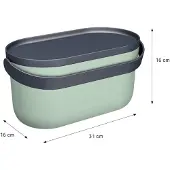Graf GARANTIA NOVA Biomülleimer 5 Liter agave / graphite grey