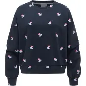 Ragwear Sweater "Wuss Shells", lässiges oversized Damen Sweatshirt mit Allover-Print