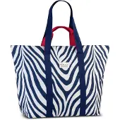 Fabrizio Strandtasche Vibrant Prints XXL 50464 blue-white zebra - 45