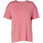 Essenza Denna Uni Pink glow Top Kurzarm M
