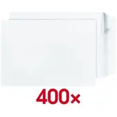 STEINMETZ 400 Stück Versandtaschen C4 ohne Fenster weiß, 32.4x22.9 cm