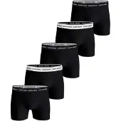 Björn Borg Boxershort Cotton Stretch Boxer 2 Multipack 1 Herren Black (5er-Pack)-M