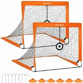Songmics 2er Set Fußballtore für Kinder SZQ422O01