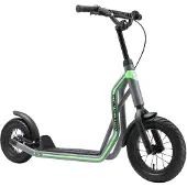 Star Scooter Tretroller Kinderroller ab 6-7 Jahre | 12 Zoll 10 Zoll Mixed Edition | Grau