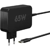 Goobay USB-C-Ladegerät für Laptops (65 W) schwarz, kompaktes Notebook-Netzteil mit Schnellladefunktion (Power Delivery)