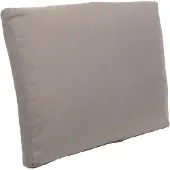 Mendler Rückenpolster HWC-O11, Rückenkissen für Garnituren, 62x54x11cm hellgrau