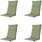 Madison Tuinstoelkissen für niedrige Rückenlehnen 93x45 cm in Basic Grün, bequem und strapazierfähig