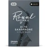 Daddario Alto Royal Hemke Organic Saxophonblätter für Altsaxophon 3 (10er-Pack)