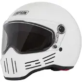 Simpson M30 Motorrad Helm, weiß, S