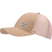 Chillouts Baseball Cap "Denver Hat", Damen, beige (salmon), Baumwolle, Kunstfaser, unifarben, Caps Baseball Cap, mit luftdurchlässigem Netzrücken & stylischem Logo-Patch