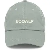 Ecoalf Unisex. MCUACCAECOAL0460S26-058 Kappe mit grünem Logo (OSFA), Lässig, Bio-Baumwolle, Nachhaltig